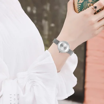 Fantor de la Marca de Lujo de Plata Reloj de las Mujeres de la Esfera Pequeña de Malla de la Banda de Reloj de Señoras relogio feminino Mujer de Cuarzo reloj de Pulsera