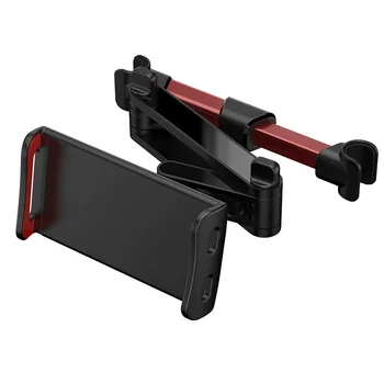 Flexible Rotación de 360 Grados para el iPad Coche Almohada Teléfono Móvil Titular de Soporte para la Tableta de nuevo el Reposacabezas del Asiento del Soporte de Montaje de 5 a 11 Pulgadas