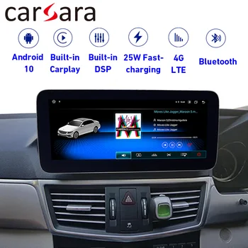 Android 10 4+64G Multimedia de Pantalla Táctil para el Benz Clase E W212 S212 2010-2012 E200 250 300 350 Pantalla con GPS Nav carplay