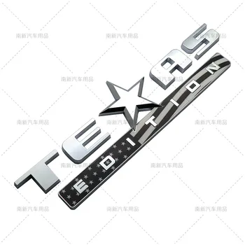 1X 3D ABS Nuevo TEXAS EDICIÓN Posterior Arranque del Tronco Emblema etiqueta Engomada de la Auto Insignia del Coche estilo para Jeep Wrangler y Grand Cherokee Liberty
