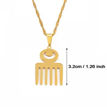 Anniyo Africano Símbolo Colgante De Collares De Oro De Color Y Material De Acero Inoxidable Adinkra Gye Nyame De Joyería Étnica Regalos #110421