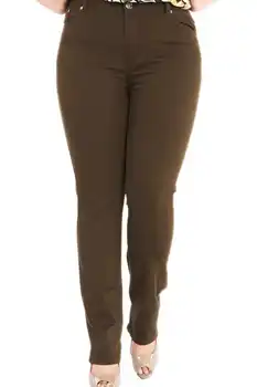 De las mujeres de los deportes pantalones 2020 tendencia a diario casual con estilo de las Mujeres pantalón de tamaño más simple lienzo cintura alta del dril de algodón de la oficina sexy turcos, en