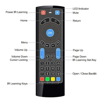 Para Amazon Fire Stick de Control Remoto Inalámbrico MX3 PRO USB Inalámbrico de Control Remoto de Teclado Aire Ratón 2.4 G Para Android TV Box