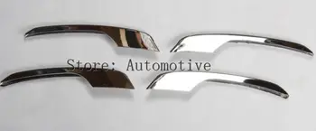 Para Audi Q5 2013 2016 Alta Calidad del ABS Delantera Cromada Foglight Tiras de Cabeza de Luz de Niebla Adornos de Moldeo 4Pcs de los Accesorios del Coche
