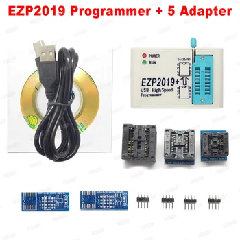 2019 más reciente EZP2019 de Alta Velocidad USB Programador SPI+12 Adaptadores de Soporte 24 25 93 EEPROM 25 de Flash Chip de Bios