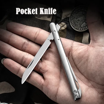 Nuevo Acero Inoxidable Cuchillo Plegable Mini Pocket Pen Cuchillos de Supervivencia Camping Caza de la Utilidad de la edc Cuchillo Dropship Proveedores