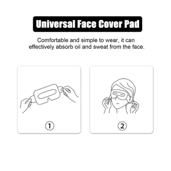100Pcs Absorbente del Sudor de la Máscara de Ojo VR Gafas Transpirable Desechables Parches de la Máscara de Ojo Para Oculus Búsqueda 1/2 VR