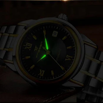 Relogio Masculino FNGEEN Relojes para Hombre de la Marca Superior de Lujo Mecánico Automático Reloj de Oro de los Hombres de Acero de Negocios Impermeable del Deporte del Reloj