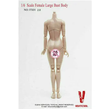 VERYCOOL FX01 1/6 femenino Femenino Modelo de Cuerpo Bronceado Busto Grande Para 12