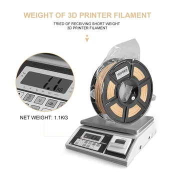 Enotepad Madera de Filamento 1.75 mm Impresora 3D Filamento de la Bobina de 1kg (2.2 lb) Dimensiones de la Exactitud de +/- 0,02 mm de la Nueva llegada de la Impresión en 3D