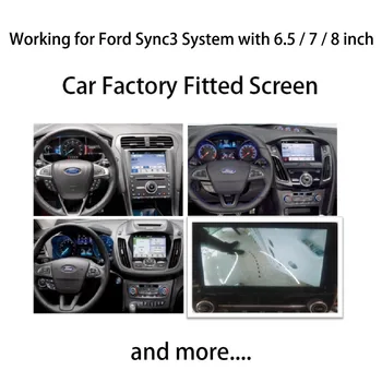 InCar inteligencia Vehículo de Copia de seguridad de la Cámara de Medios de comunicación de la Interface de Video Para Ford F150 Accesorios Sync 3 Sistemas Con Aparcamiento Directrices