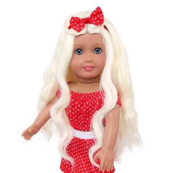Muñeca accesorios Americano de pelo de muñeca de la Ropa se Ajusta 18 pulgadas de Muñecas Como la Nuestra Generación de Mi Vida Americano Muñeca peluca Trajes