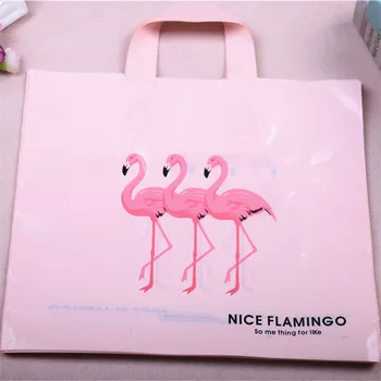 De alta densidad de Polietileno Ecológico de Gran Presente de Embalaje Con Flamingo 10pcs/lote 29*35cm de Lujo de Plástico Paquete de Bolsas de