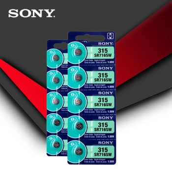 10pc Sony Original 315 SR716 SR716SW EP2012 D315 Celular Pilas de Botón de Óxido de Plata de los hombres de las señoras de los niños relojes minorista de la tarjeta de