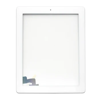 68PCS Pantalla Táctil del Panel de Cristal con Digitalizador Botón de Inicio Adhesivo para iPad 2 3 4 libre de DHL