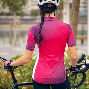 Santic Mujeres Jersey de Ciclismo Pro Fit Carretera MTB Bicicleta de Camisetas de Bicicletas de manga Corta de Verano Transpirable Asiático Tamaño WL0C02160