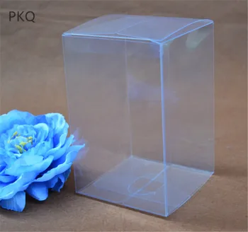 30pcs Presente/Juguetes de la Caja del PVC Rectángulo Transparente de Regalo Caja de presentación Estética de la Artesanía Caja de Embalaje de Plástico Transparente Cajas de 10 tamaños