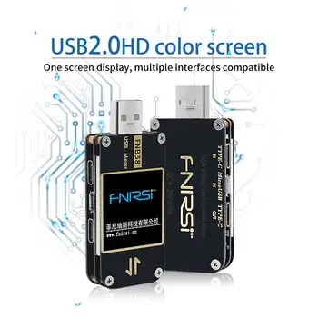 FNB38 de Tensión Y de Corriente Medidor de USB Probador QC4+ PD3.0 2.0 PPS de Carga Rápida Protocolo de Prueba de Capacidad para U96
