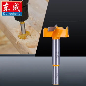 Dongcheng 16 mm-35 mm de Cazoleta de Consejos de Herramientas de Carpintería Aburrido Trabajo de Madera Agujero Abridor Vio Cortador de la Bisagra de la broca del Taladro Brocas de Mango Redondo