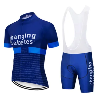 Chang diabetes de verano los hombres de ciclismo jersey de traje de manga corta en bicicleta la ropa maillot de ciclismo carrera de bicicleta, uniformes de ciclismo kit