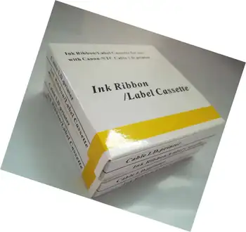 Cintas de Etiquetas de Cassette TM-1106Y(6mm+Amarillo)Para la Cinta del Cable de la Impresora IDENTIFICADOR de la Impresora mk2500,mk1500,mk2100,m-1pro IV,mk2600,m-1pro,m-11