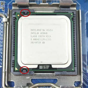 Xeon X5450 Procesador de 3.0 GHz, 12 mb de 1333MHz SLBBE SLASB Cerca Core 2 Quad q9650 obras en LGA775 de la placa base