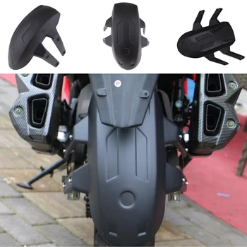 Negro de Plástico de la Motocicleta de Moto Guardabarros Trasero guardabarros con Soporte de Montaje #001