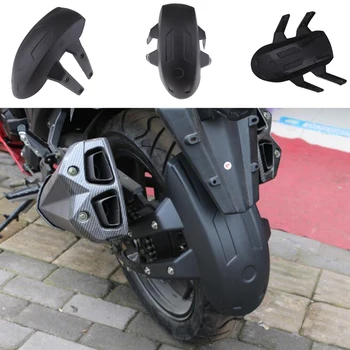 Negro de Plástico de la Motocicleta de Moto Guardabarros Trasero guardabarros con Soporte de Montaje #001