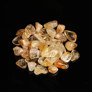 Gran Tamaño Natural Citrino Piedra de Cristal de Roca Pulida Muestra de Grava de Piedra y Minerales Para el Jardín Tanque de Peces Decoración del Hogar
