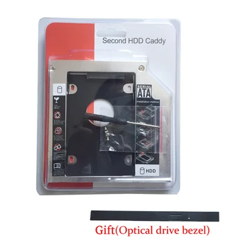 9.5 MM 2º HDD Unidad de Disco Duro Caddy Adaptador para Asus n76vb K555L Q551LB reemplazar UJ8C2 UJ8HC DVD IMPAR(Don unidad Óptica bisel )