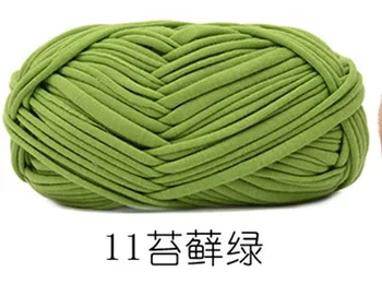100g/pelota de Tela Gruesa Tira de Tela de Hilo Artesanal para Tejer a Mano de Crochet DIY Cojín de la Manta de la Tira de Tela de bolsas de