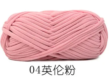 100g/pelota de Tela Gruesa Tira de Tela de Hilo Artesanal para Tejer a Mano de Crochet DIY Cojín de la Manta de la Tira de Tela de bolsas de