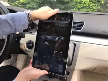 KD-1280 nuevo modelo PX6 Android 9.0 Unidad 4+64GB 100 ángulo de rotación de 12.8 pulgadas coche de Apoyo de detección de equilibrio del coche universal de vídeo