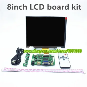 8 LCD de la pulgada 1024*768 la Visualización de la Pantalla del Monitor HJ080IA-01E HE080IA-01D Placa de Accionamiento HDMI+VGA+2AV para Raspberry Pi PC de Windows 7/8/10