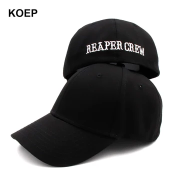 KOEP SOA Sombreros Negros Hijos De la Anarquía Para Reaper Crew Equipada Gorra de Béisbol de las Mujeres de los Hombres de Letras de Bordado del Sombrero de Hip Hop Sombrero Para los Hombres