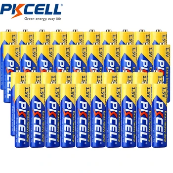 (40pc pack) PKCELL 20Pcs R03P 1,5 V AAA de la Batería 20Pcs 1,5 V Pilas AA R6P 2A/3A de carbono de un Solo Uso de la Batería Termómetro de la batería