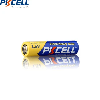 (40pc pack) PKCELL 20Pcs R03P 1,5 V AAA de la Batería 20Pcs 1,5 V Pilas AA R6P 2A/3A de carbono de un Solo Uso de la Batería Termómetro de la batería