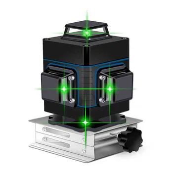 Nivel láser de 16 líneas de la línea verde 3D de Auto-Nivelación 360 Horizontal Y Vertical de la Super Poderosa nivel Láser verde Rayo láser de nivel