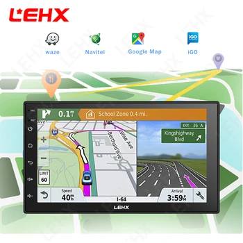 LEHX Doble Din Universal de 7 pulgadas Android 8.1 de la Radio del Coche de GPS Multimedia de la Unidad de Jugador Para TOYOTA, Nissan, Kia RAV4 Honda, Hyundai, VW