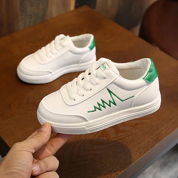 2020 la Primavera y el Otoño Nuevos Niños Blancos Zapatos de Niños Zapatos Blancos Versión coreana de La Tendencia de Zapatos de los Hombres Zapatos Casuales