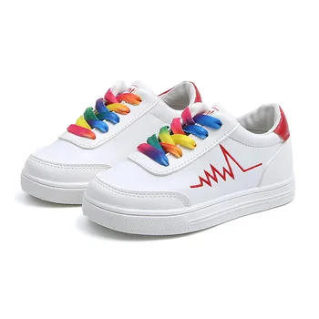 2020 la Primavera y el Otoño Nuevos Niños Blancos Zapatos de Niños Zapatos Blancos Versión coreana de La Tendencia de Zapatos de los Hombres Zapatos Casuales