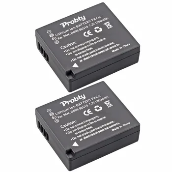 2Pcs Probty DMW-BLG10 DMW BLG10 Batería para Panasonic DC-ZS70 DMC-GX80 DMC-GX85 DMC-ZS60 DMC-ZS100 DMC-GF6 DMC-GX7K DMC-LX100K