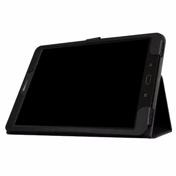 Caso Para Galaxy Tab S3 9.7 SM-820 SM-T825 Delgado Plegable Flip Cubierta del Soporte del Cuero de la PU Caso para Samsung Galaxy Tab S3 9.7 T820 T825