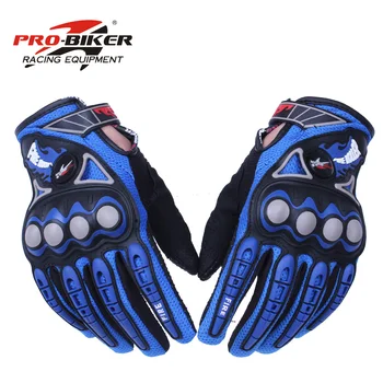 PRO - BIKER guantes de la motocicleta de la motocicleta guantes de verano transpirable caballero guantes racing guantes para hombres y mujeres MCS-23
