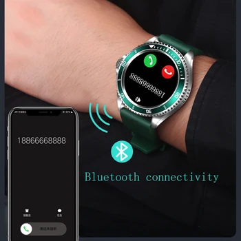 LIGE Relojes de los hombres Reloj Inteligente Hombres Completa de la Pantalla Táctil de Bluetooth de la llamada reproductor de música Para Android, iOS Impermeable de Fitness SmartWatch