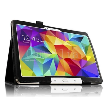 CucKooDo Delgado Plegable Cubierta de la caja para Samsung Galaxy Tab S 10.5 Pulgadas T800 Tablet Android (Con Tapa Inteligente Auto de la Estela / del Sueño)