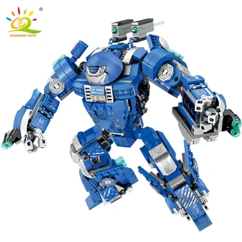 JUGUETES 543pcs Héroe Hombre mecha Bloque de Construcción Compatible con Armadura Mech Robot Figura Ladrillos para Niños