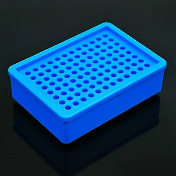 PCR-Cooler Rectángulo Multipropósito de Baja Temperatura Titular de la PCR De 0,2 ml de Refrigeración de Tubo de Centrífuga Cuadro de PCR Accesorios de 96 pocillos