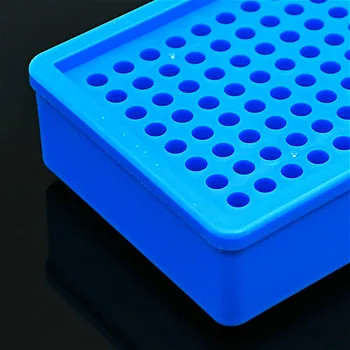 PCR-Cooler Rectángulo Multipropósito de Baja Temperatura Titular de la PCR De 0,2 ml de Refrigeración de Tubo de Centrífuga Cuadro de PCR Accesorios de 96 pocillos