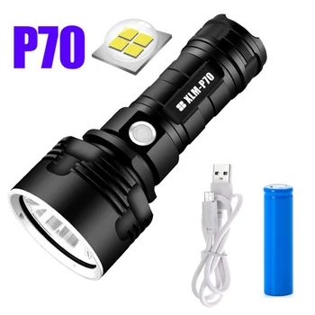 XHP70.2 LED Linterna Antorcha USB Recargable Impermeable de la Lámpara 18650 Batería Ultra Brillante Linterna Antorcha Lámpara de Camping Pesca